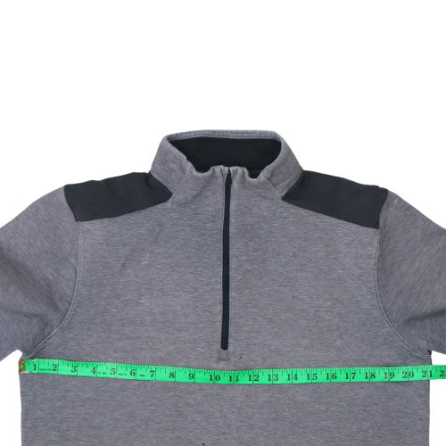 Under Armour Mens Grey 1/2 Zip ColdGear Sweatshirt M