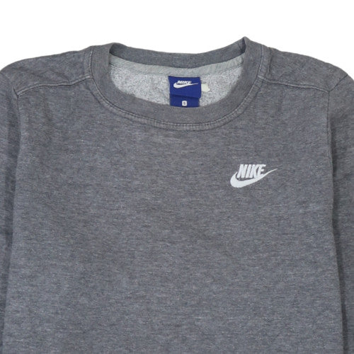 Nike Men's Grey Small Crew Neck Pullover Sweatshirt