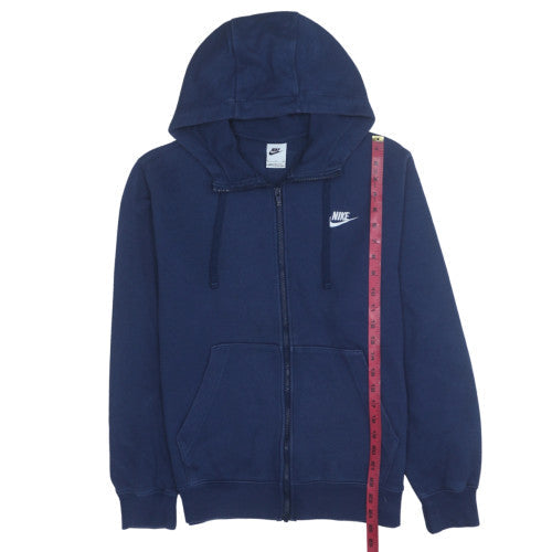 Nike Men's Blue Full Zip Fleece Hoodie Size S Sportswear