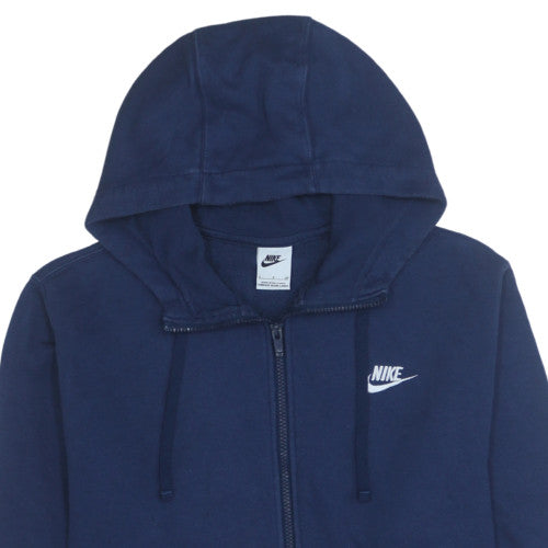 Nike Men's Blue Full Zip Fleece Hoodie Size S Sportswear