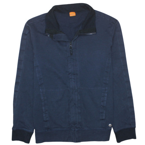 Hugo Boss Men's Blue XL Full Zip Sweatshirt High Neck