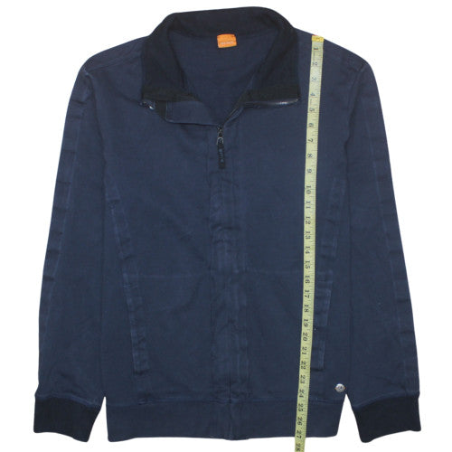 Hugo Boss Men's Blue XL Full Zip Sweatshirt High Neck