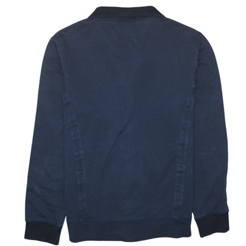 Hugo Boss Men's Blue XL Full Zip Sweatshirt High Neck