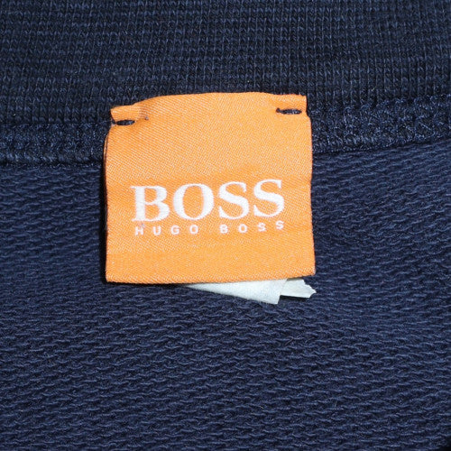 Hugo Boss Men's Blue XL Full Zip Sweatshirt High Neck