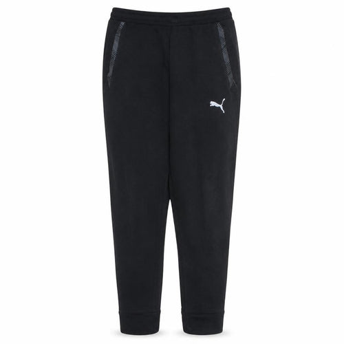 Puma Men's Black Jogger Trousers L Regular Fit Fleece Activewear