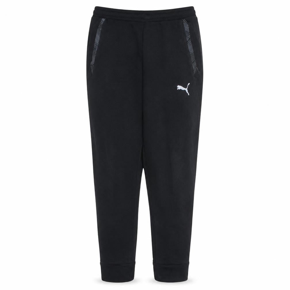 Puma Men's Black Jogger Trousers L Regular Fit Fleece Activewear