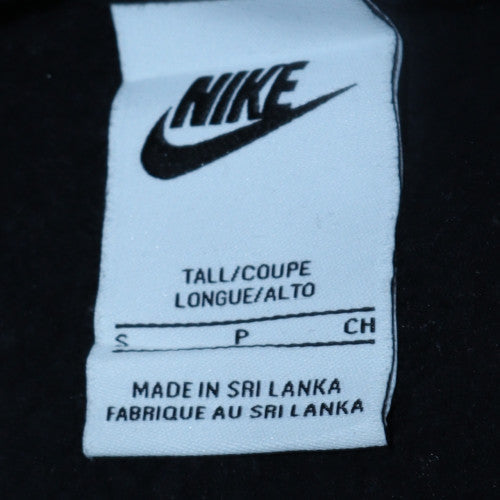 Nike Women's Black Small Tall Pullover Hoodie with Logo Pocket
