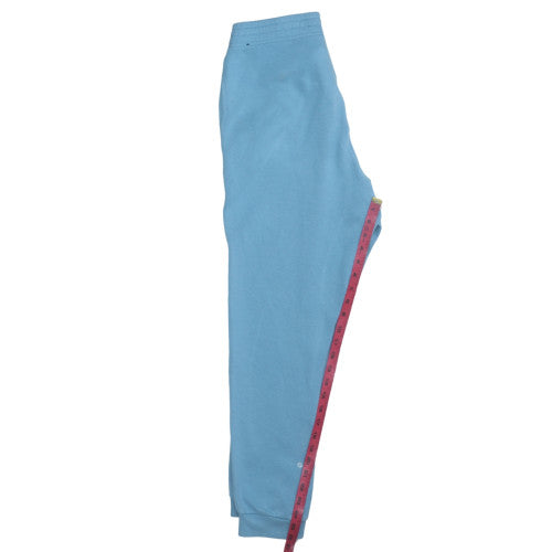 Nike Women Blue Jogger Sweatpants M Fleece Tapered Fit