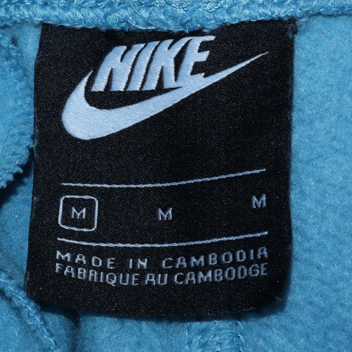 Nike Women Blue Jogger Sweatpants M Fleece Tapered Fit