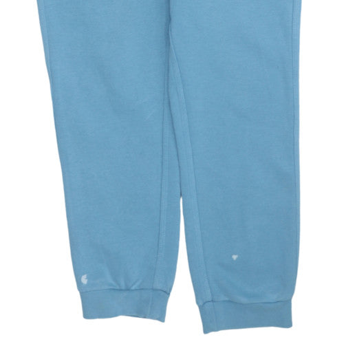 Nike Women Blue Jogger Sweatpants M Fleece Tapered Fit