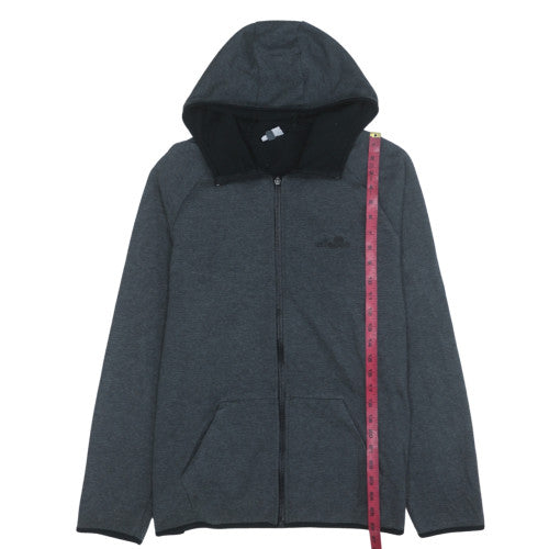 Ellesse Men's Grey Full Zip Hoodie L Hooded Sweatshirt