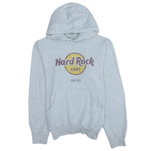 Hard Rock Cafe Men’s Grey Pullover Hoodie Medium Graphic