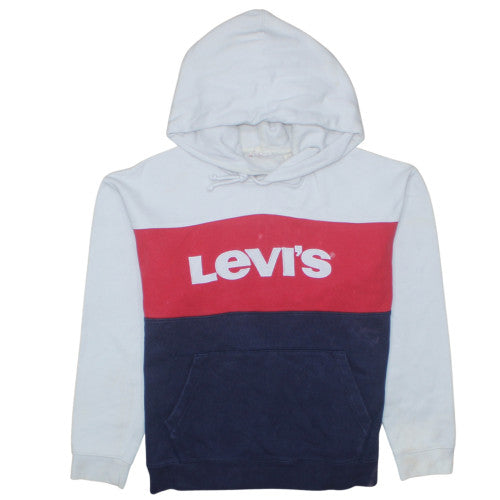 Levi's Men's Multicoloured Pullover Hoodie M Logo Fleece Sweatshirt