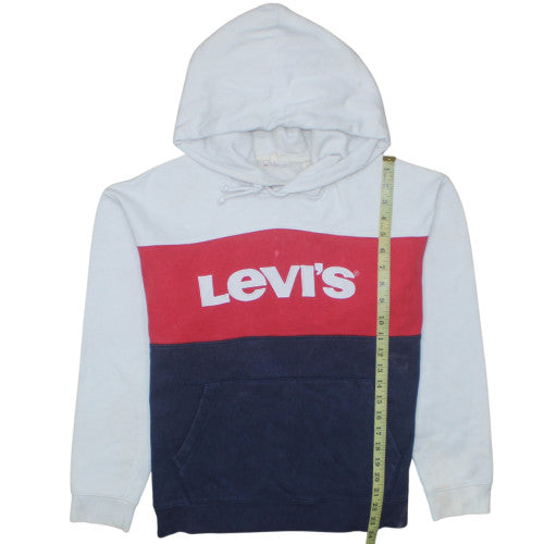 Levi's Men's Multicoloured Pullover Hoodie M Logo Fleece Sweatshirt