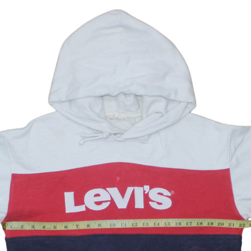 Levi's Men's Multicoloured Pullover Hoodie M Logo Fleece Sweatshirt