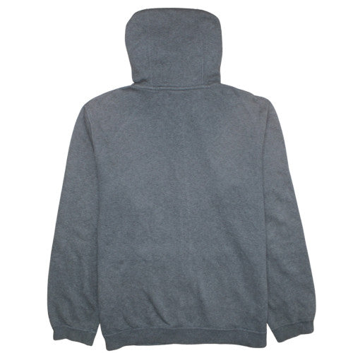Nike Men Grey Full Zip Hoodie L Fleece Hooded Sweatshirt