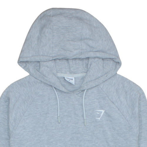 Gymshark Men's Grey XL Pullover Hoodie with Logo and Pockets