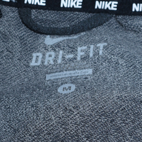 Nike Men’s Grey Full Zip Dri-FIT Hoodie M Regular Fit