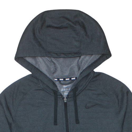 Nike Men’s Grey Full Zip Dri-FIT Hoodie M Regular Fit