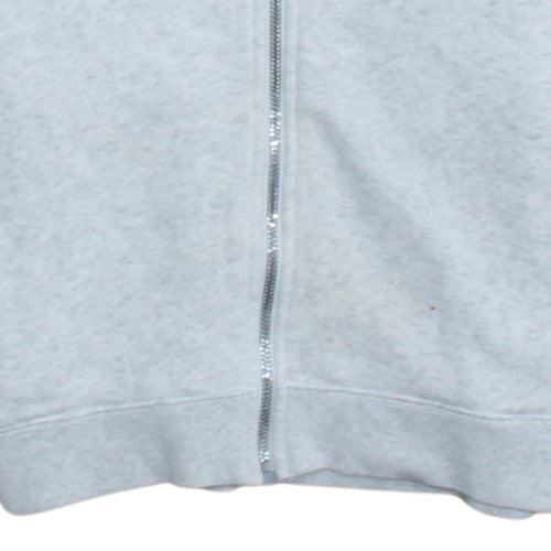 Nike Women's Grey Full Zip Hoodie XS Hooded Logo Sweatshirt