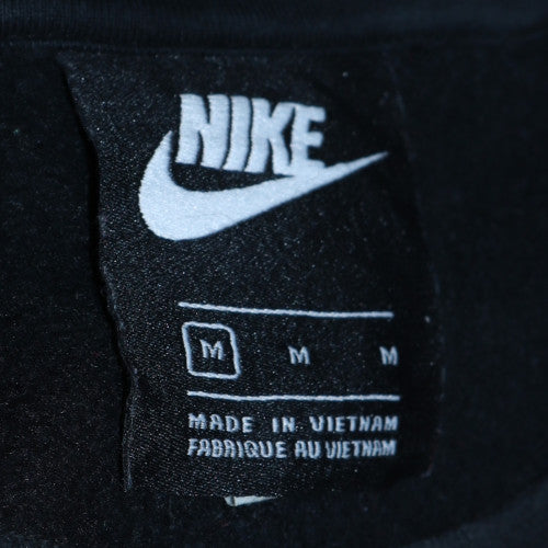 Nike Men's Black Graphic Pullover Sweatshirt M Crew Neck Fleece