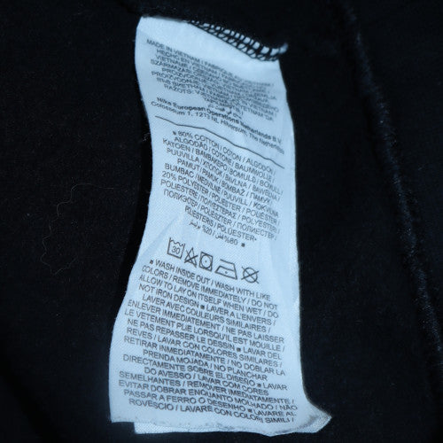 Nike Men's Black Graphic Pullover Sweatshirt M Crew Neck Fleece