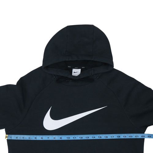 Nike Men's Black Pullover Hoodie M Fleece Dri-Fit Logo Sportswear