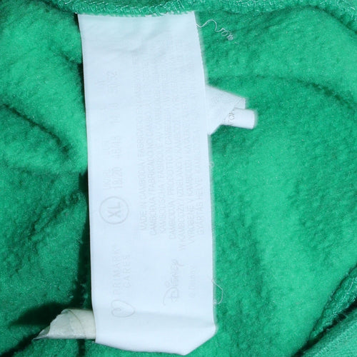 Disney Women Green Mickey Mouse Pullover Hoodie XL