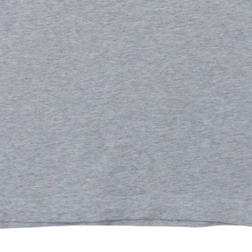 Adidas Men's Grey Short Sleeve Crew Neck Cotton T-Shirt Size S