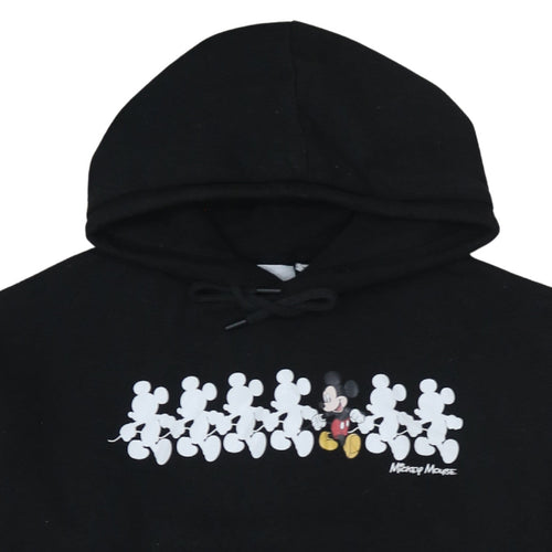 Disney Primark Women Black Mickey Mouse Pullover Hoodie Size M 12/14