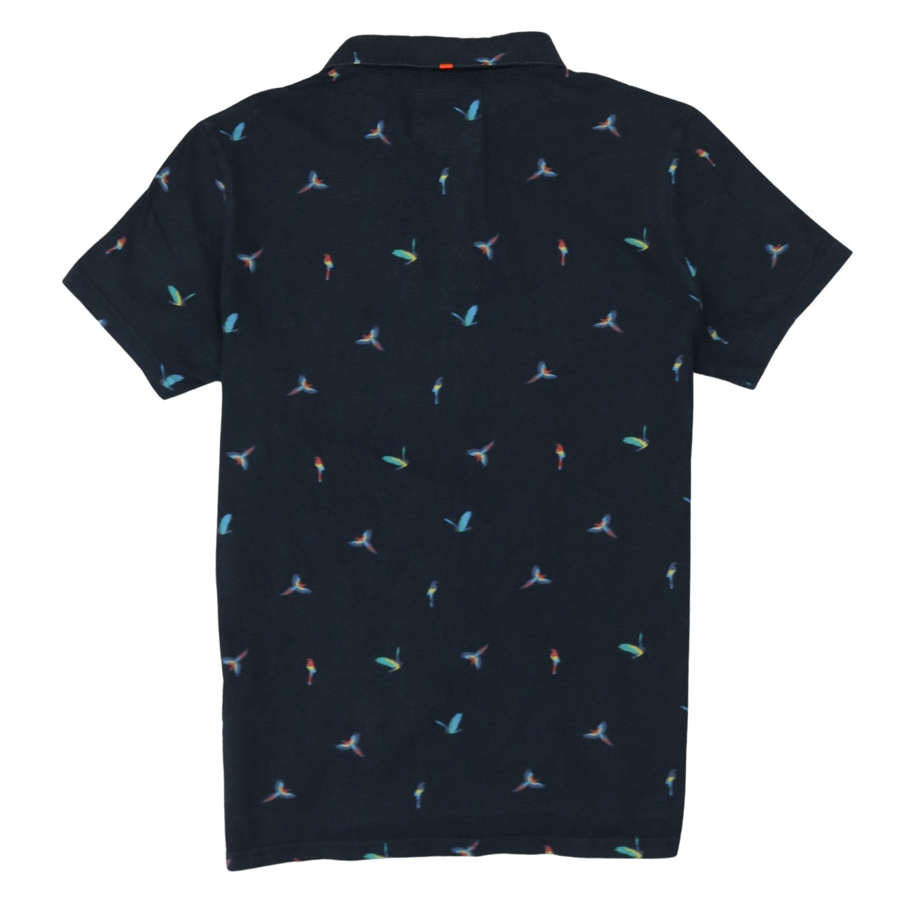 Superdry Men’s Black Bird Print City Polo Shirt Size Large
