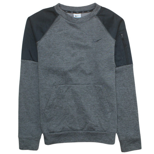 Nike Men’s Grey Crew Neck Pullover Sweatshirt S Regular Fleece