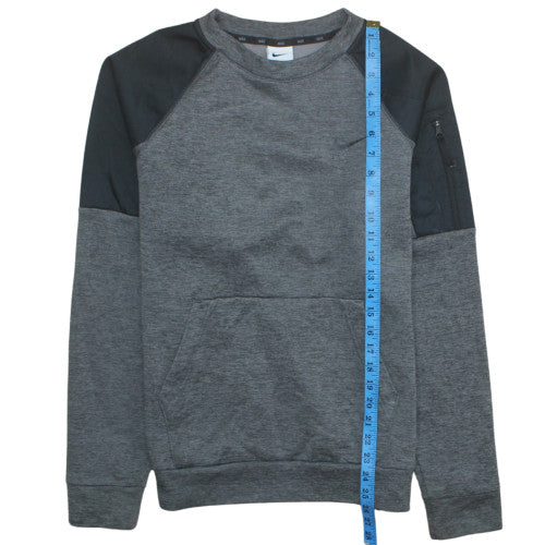 Nike Men’s Grey Crew Neck Pullover Sweatshirt S Regular Fleece