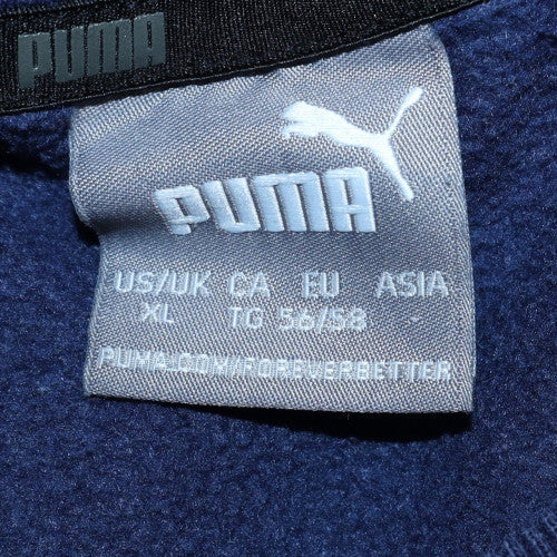 Puma Mens Blue XL Pullover Crew Neck Fleece Sweatshirt