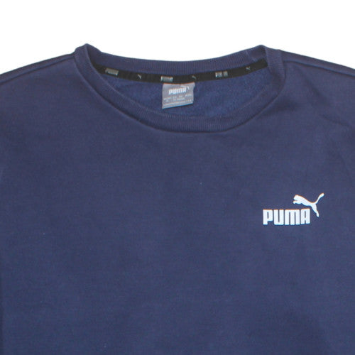 Puma Mens Blue XL Pullover Crew Neck Fleece Sweatshirt