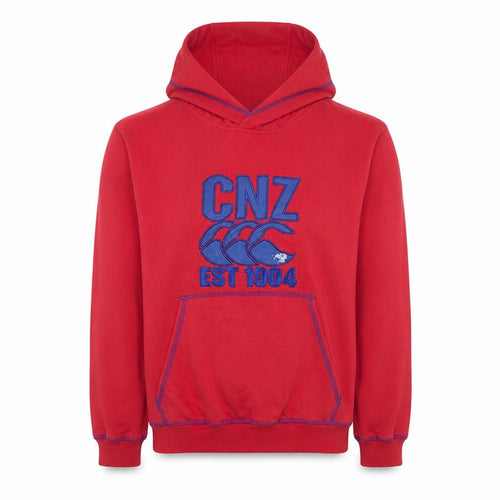 Canterbury of New Zealand Men's Red S Pullover Hoodie CNZ Logo