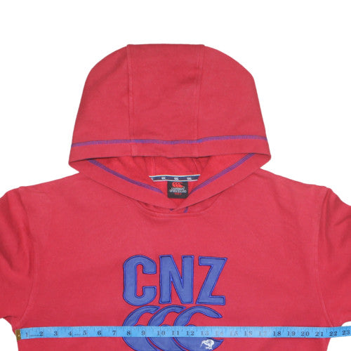 Canterbury of New Zealand Men's Red S Pullover Hoodie CNZ Logo