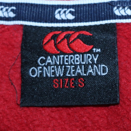 Canterbury of New Zealand Men's Red S Pullover Hoodie CNZ Logo