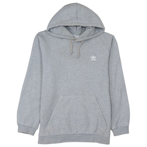 Adidas Men's Grey Pullover Hoodie L Regular Fit Fleece