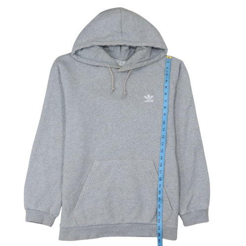 Adidas Men's Grey Pullover Hoodie L Regular Fit Fleece