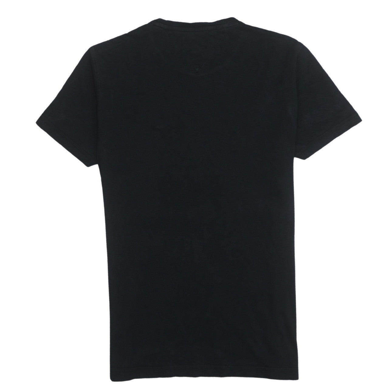 Tommy Hilfiger Men Black Cotton Crew Neck Short Sleeve T-Shirt M