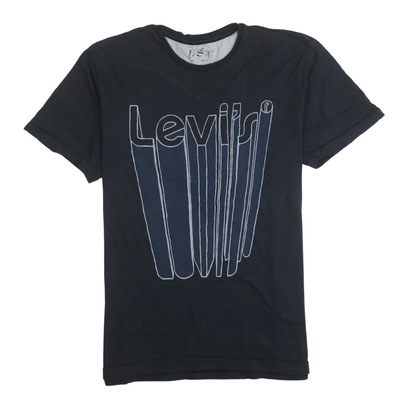 Levi's Men's Black Graphic Logo T-Shirt Size M Crew Neck