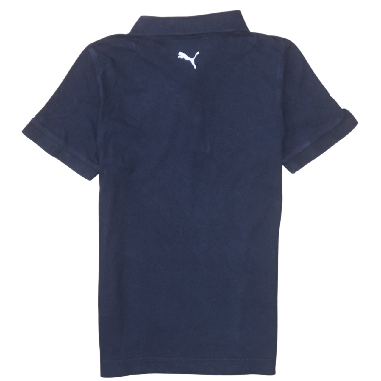 Puma Men's Blue Cotton Short Sleeve Polo Shirt Size S