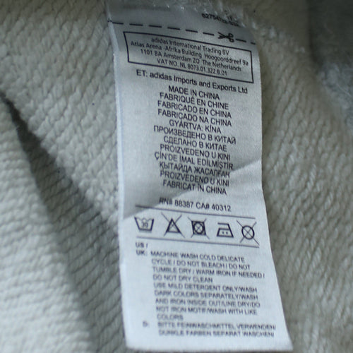 Adidas Women Grey Hoodie UK 12 Pullover Hooded Sweatshirt
