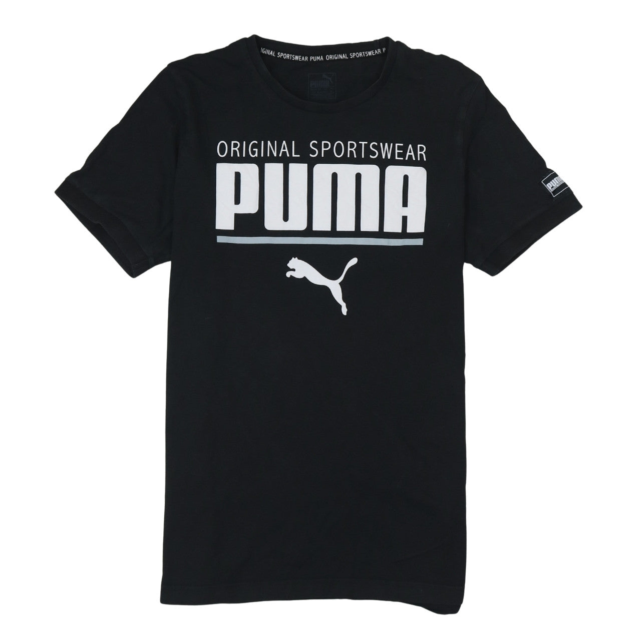 Puma Men's Black Original Sportswear Graphic T-Shirt Size M