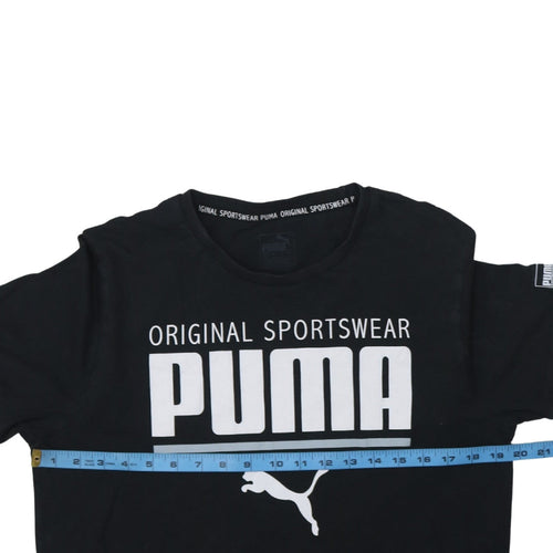 Puma Men's Black Original Sportswear Graphic T-Shirt Size M