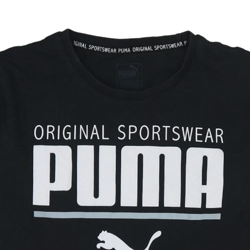 Puma Men's Black Original Sportswear Graphic T-Shirt Size M