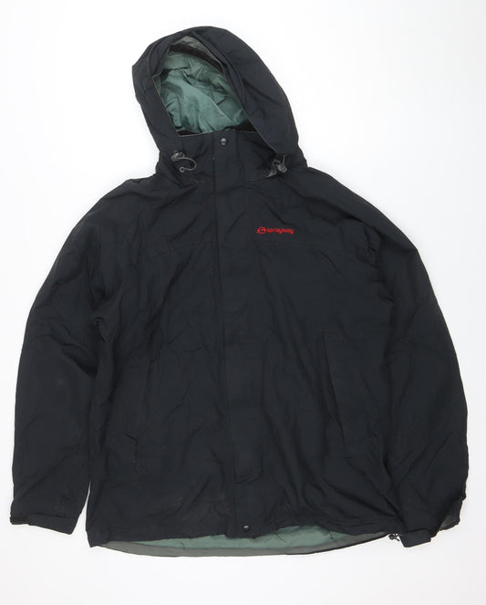 Sprayway Men's Black Medium 3-in-1 Waterproof Hiking Jacket