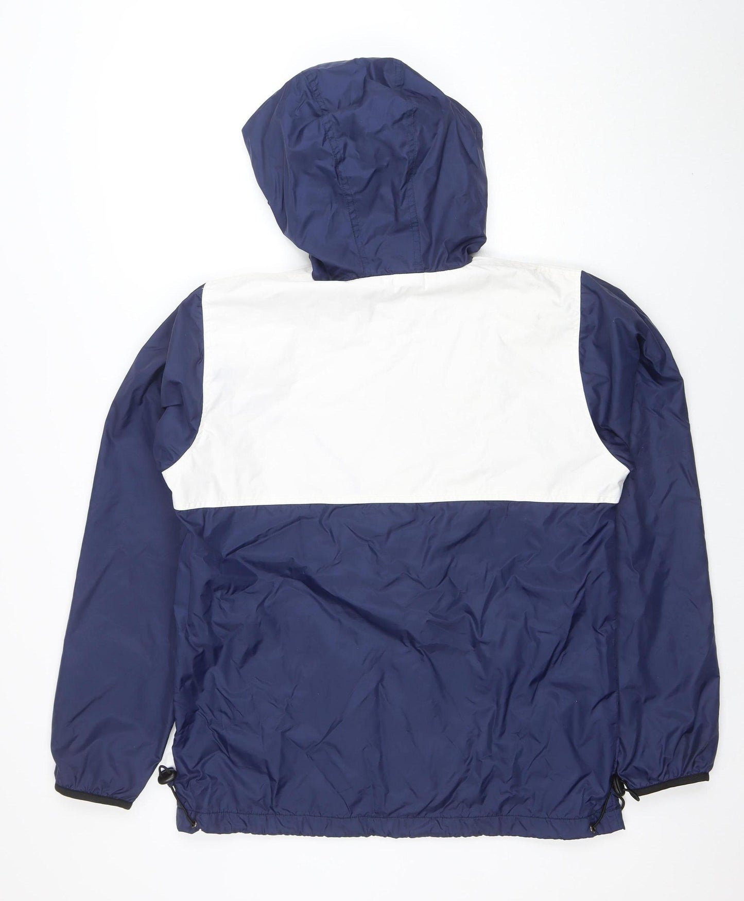 NICCE London Men's Blue White Hooded Windbreaker Jacket Size M