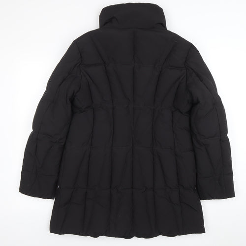 Basler Women’s Black Long Puffer Coat Size 12 Polyester Winter